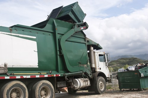 Skip truck arriving for same day hire in Westminster