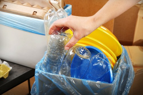 Professional waste removal service in action